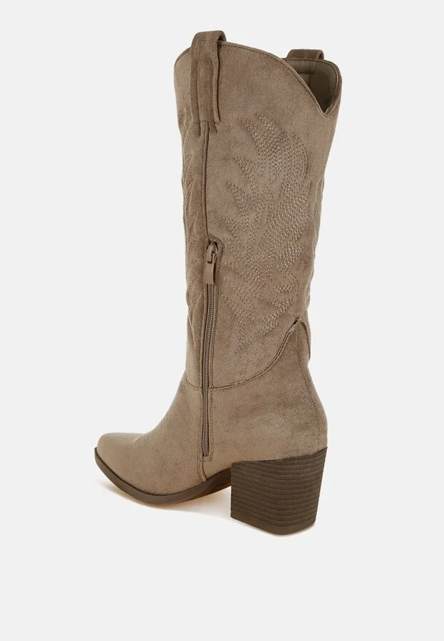 Rancher Microfiber Long Cowboy Boots - Image 3