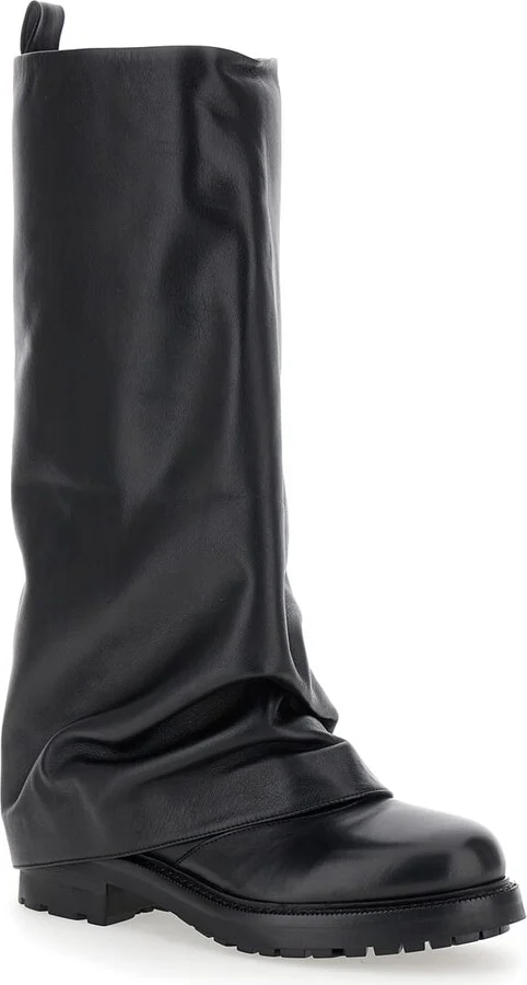 'ranger' Black Leather Boots Woman - Image 2