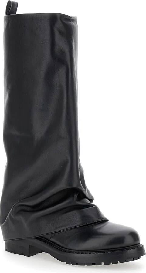 'Ranger' Black Leather Boots Woman - Image 2