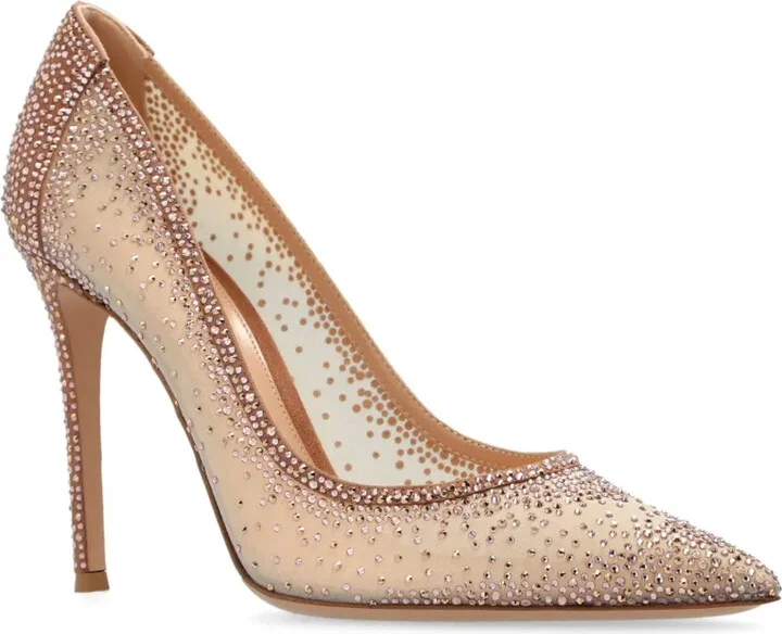 Rania 100mm leather pumps - Image 2