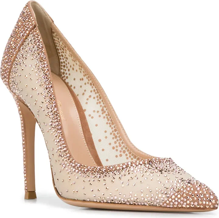 Rania 105mm rhinestone pumps - Image 2
