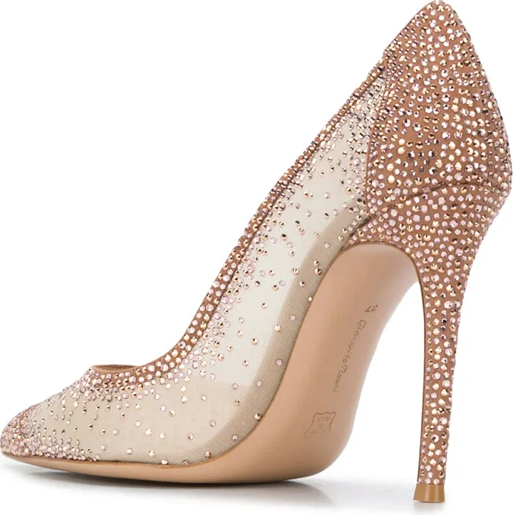 Rania 105mm rhinestone pumps - Image 3