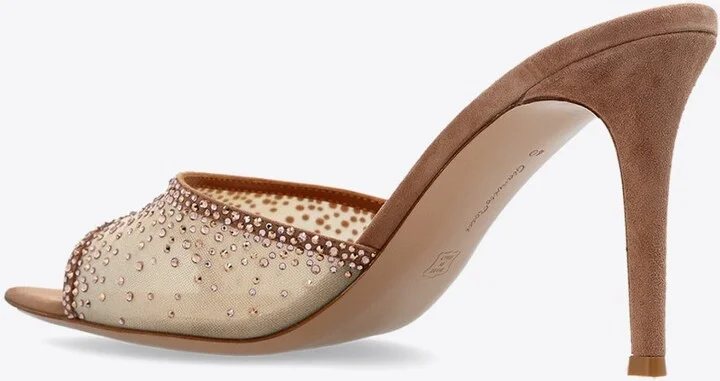 Rania 85 Crystal Embellished Mules - Image 2
