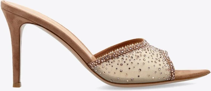 Rania 85 Crystal Embellished Mules