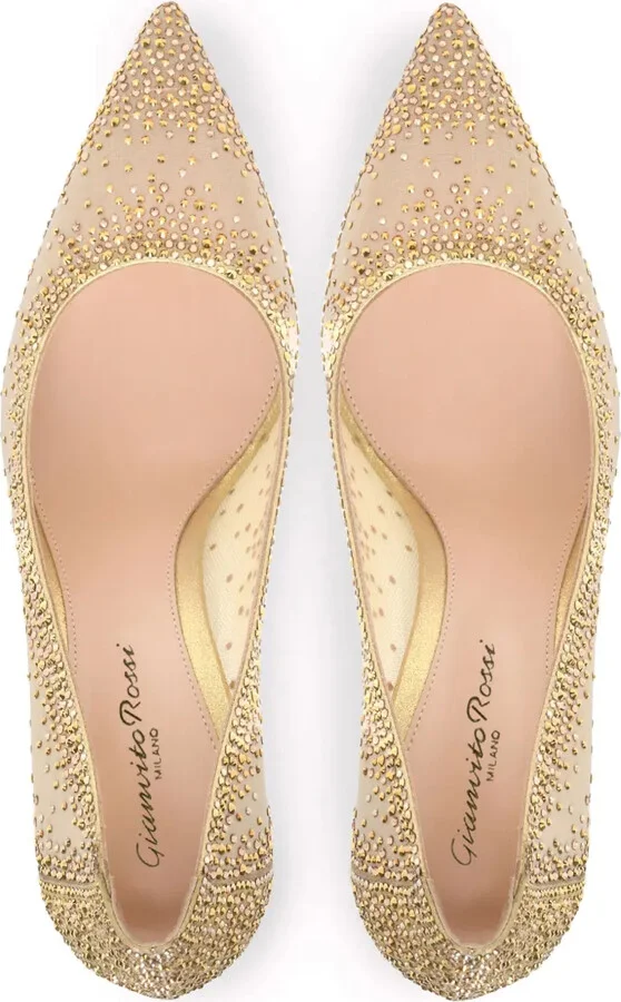 Rania 85mm rhinestone pumps - Image 3