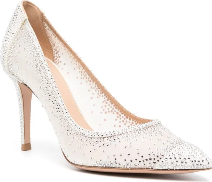 Rania 85mm rhinestone pumps - Image 2