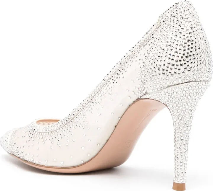 Rania 85mm rhinestone pumps - Image 3