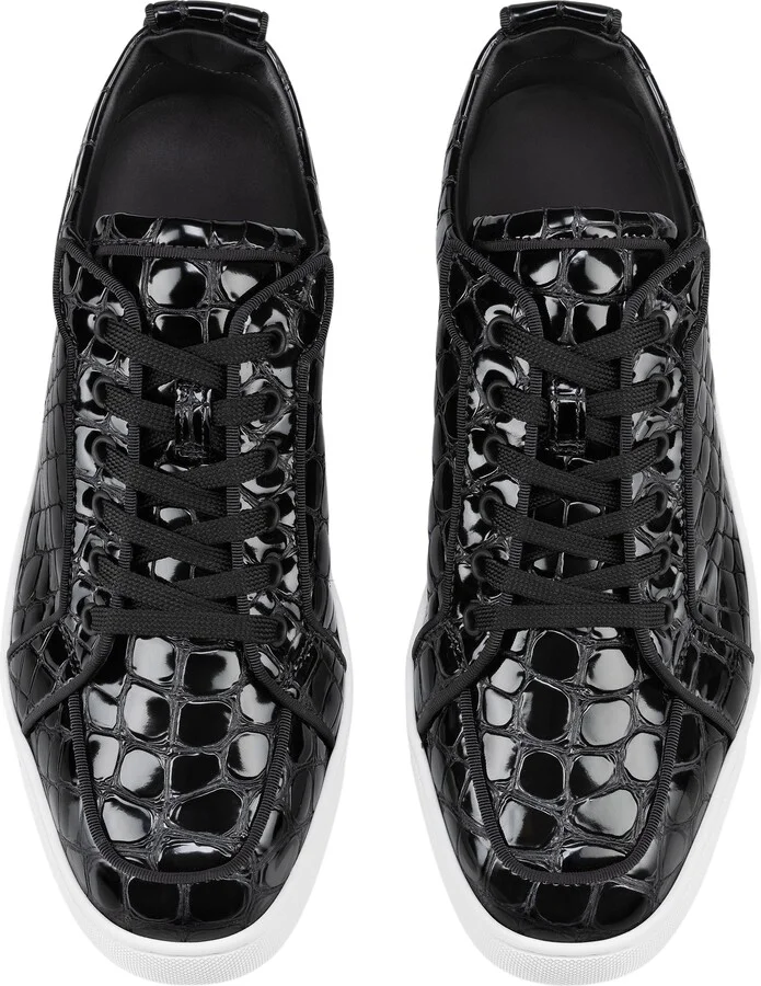 Rantulow Orlato Croc Embossed Patent Leather Sneaker - Image 3