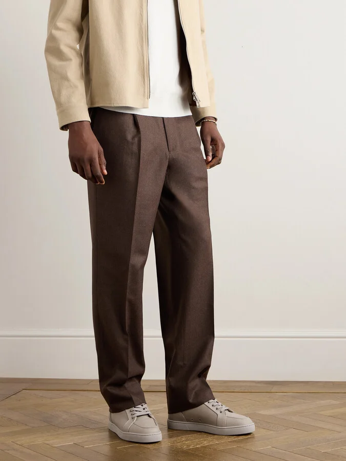 Rantulow Orlato Grosgrain-Trimmed Full-Grain Leather Sneakers - Image 2