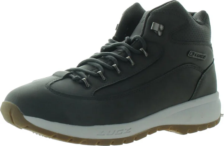 Rapid Mens Faux Leather Cold Weather Combat & Lace-up Boots
