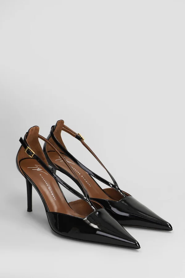 Raquel 85 Pumps In Black Patent Leather - Image 2