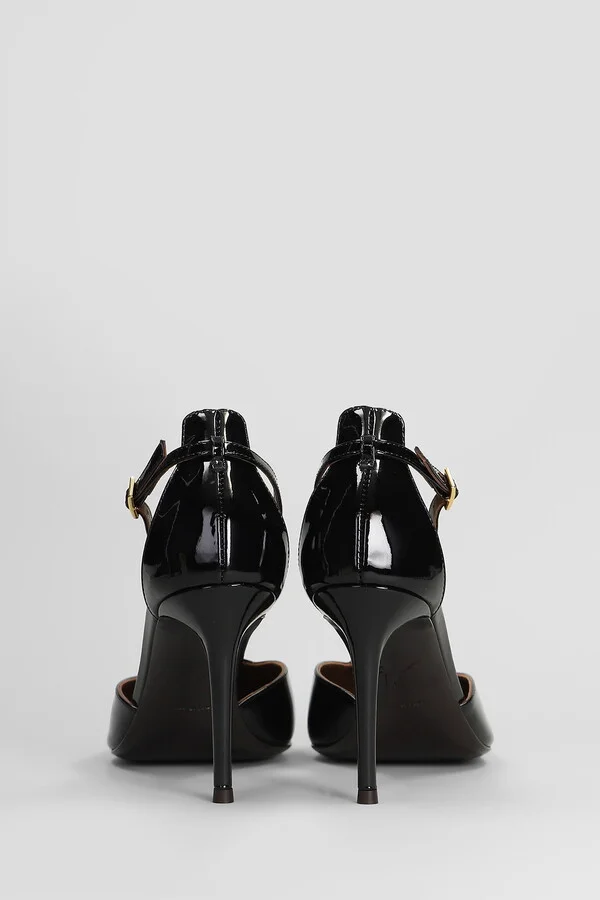 Raquel 85 Pumps In Black Patent Leather - Image 4
