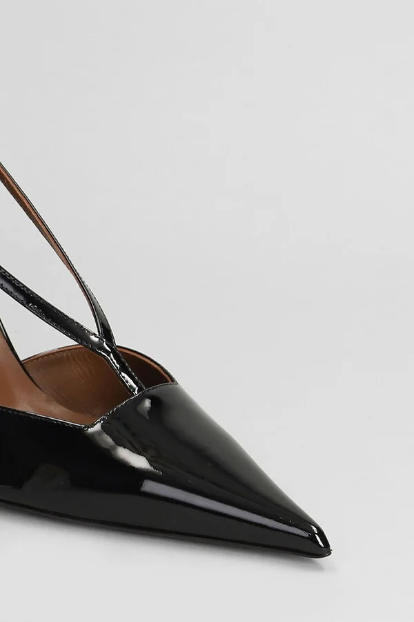 Raquel 85 Pumps In Black Patent Leather - Image 5