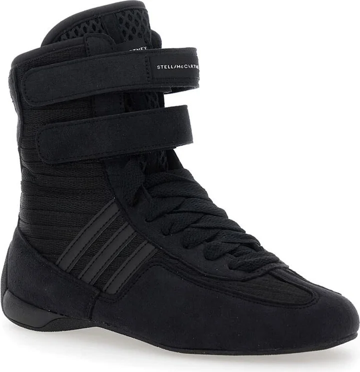 'Rasant' Black Sneakers With Strap Closure And Logo Detail On The Side In Tech Fabric Woman - Image 2