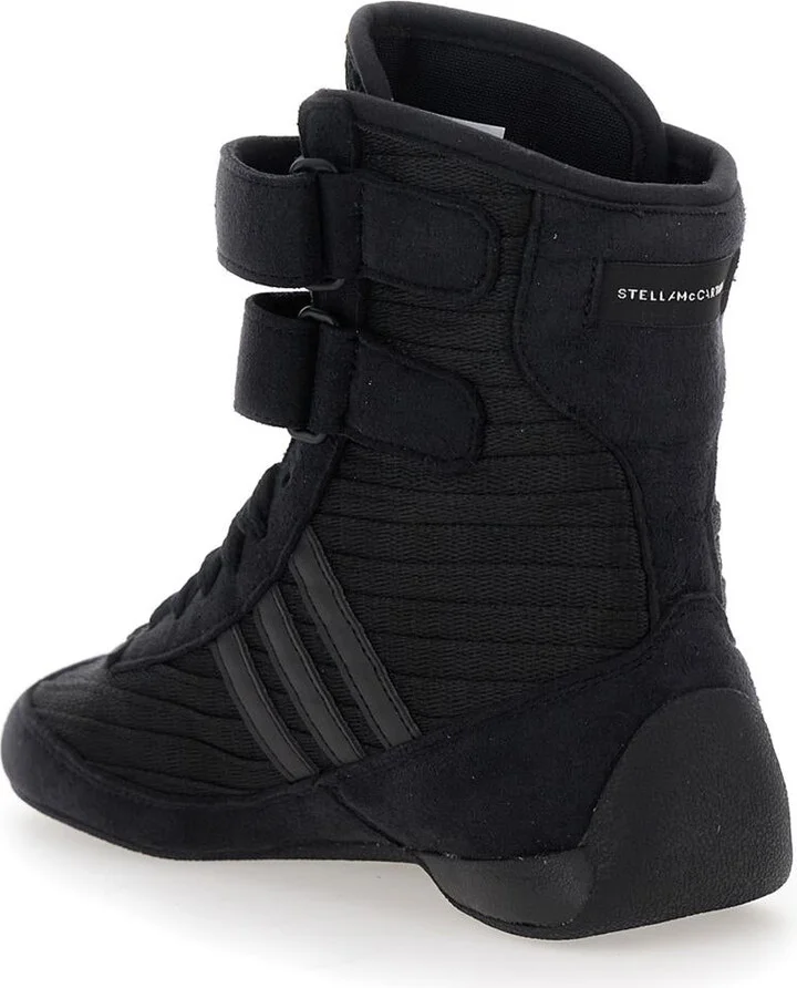 'Rasant' Black Sneakers With Strap Closure And Logo Detail On The Side In Tech Fabric Woman - Image 3