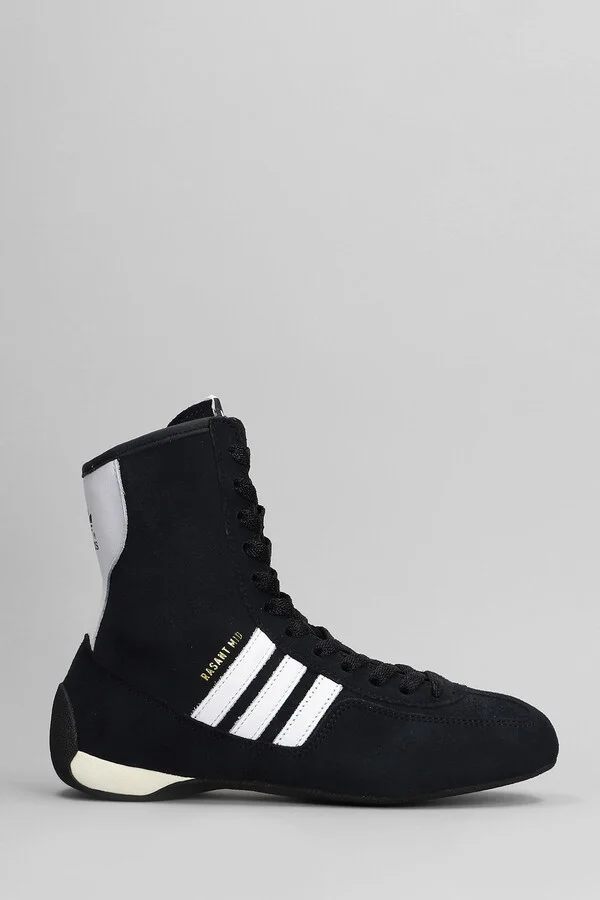 Rasant Mid Sneakers In Black Suede