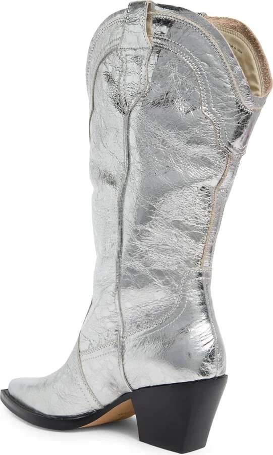 Rasima Metallic Cowboy Boot - Image 2