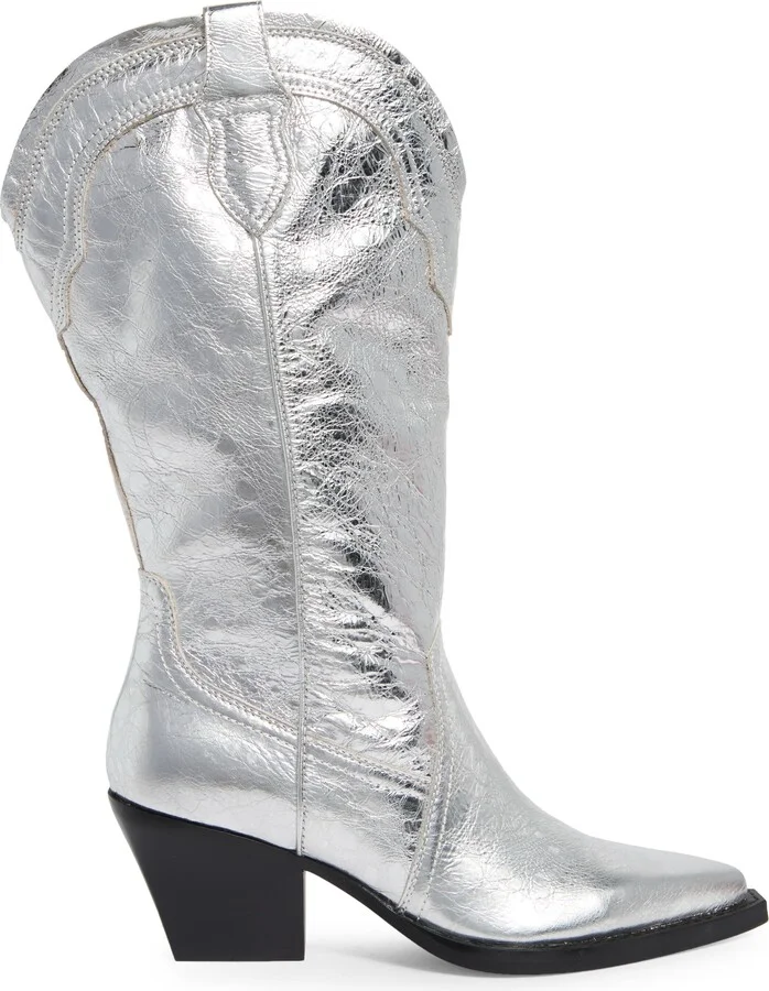 Rasima Metallic Cowboy Boot - Image 4