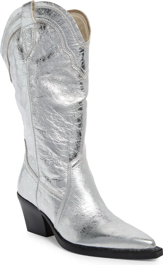 SILVER DISTRESSED LEATHER