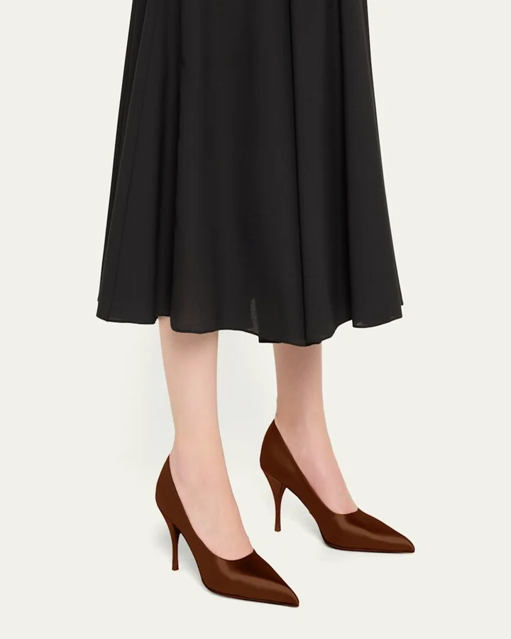 Raso Silk Stiletto Pumps - Image 3