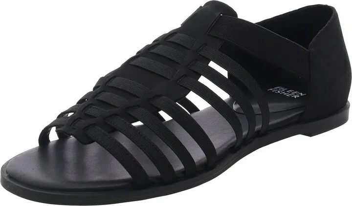 RATONB Womens Strappy Manmade Gladiator Sandals