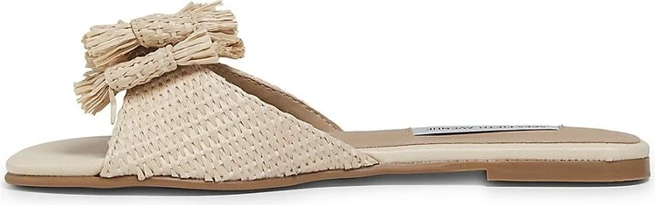 Ravello Raffia Double-Bow Slide Sandals - Image 4