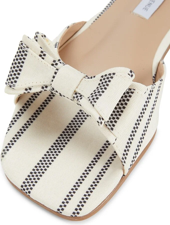 Ravello Striped Bow Slide Sandals - Image 6
