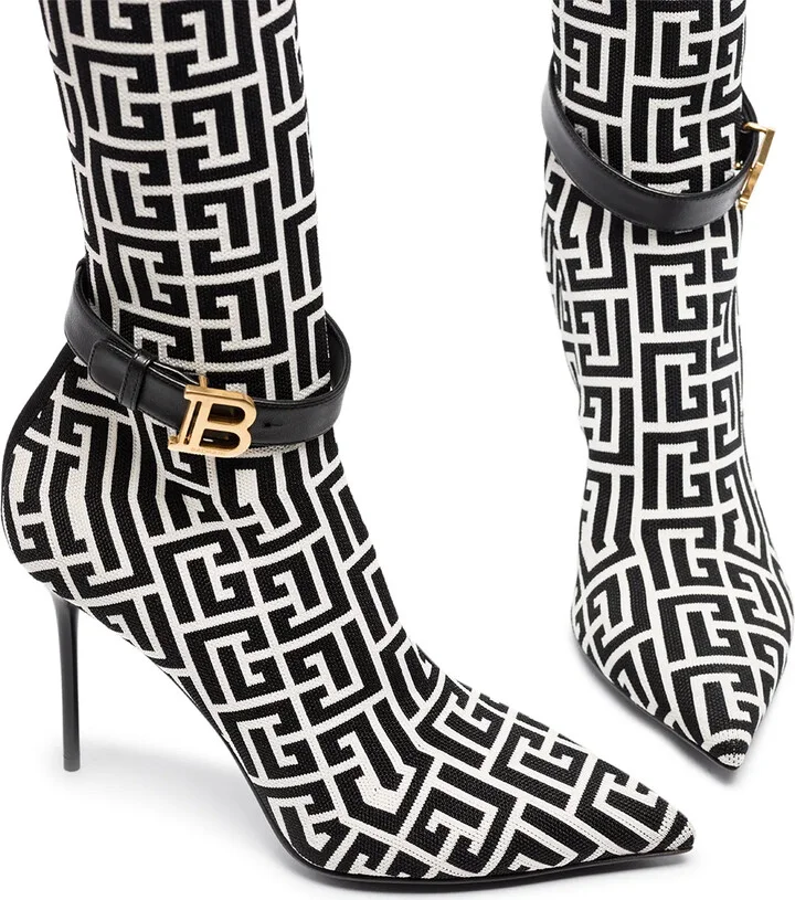 Raven monogram thigh-high boots - Image 2