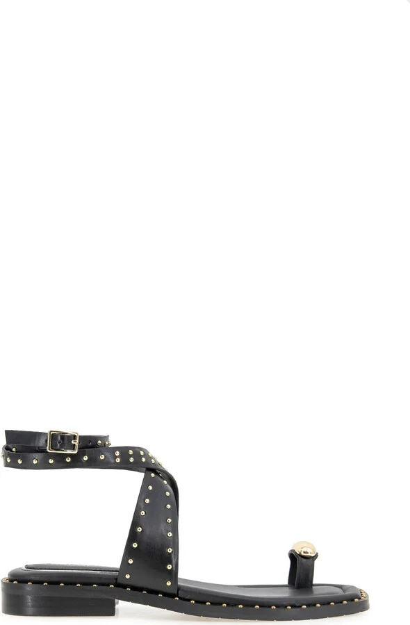 Ravenn Studded Wraparound Ankle Strap Sandal - Image 3