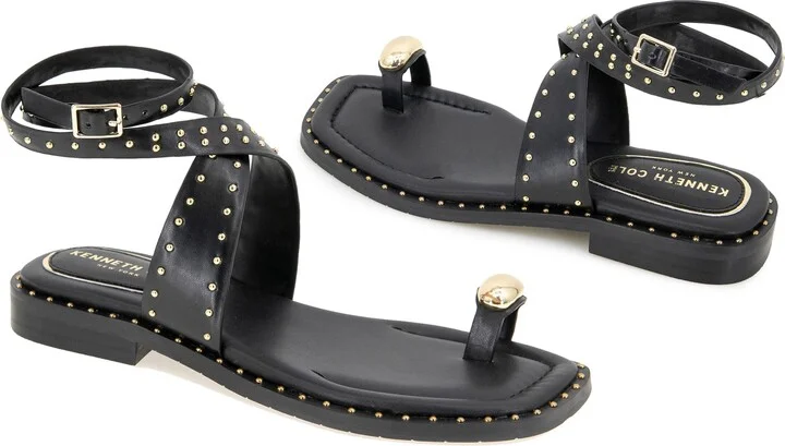 Ravenn Studded Wraparound Ankle Strap Sandal - Image 8