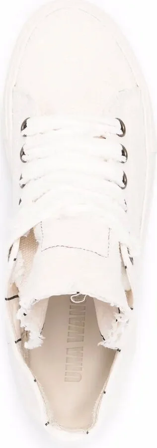 Raw-Edge Low-Top Sneakers - Image 4