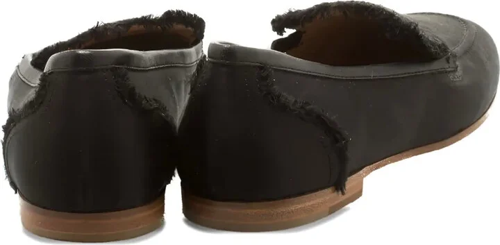 Raw-Edge Satin Loafers - Image 3