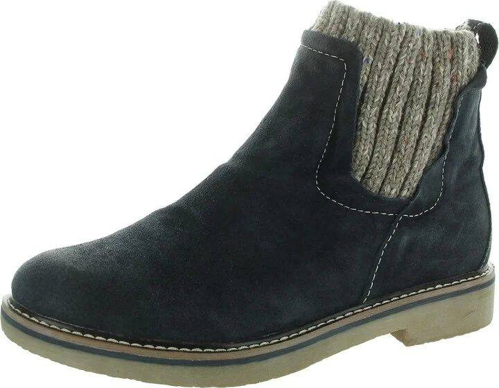 Rawnie Womens Suede Pull On Booties