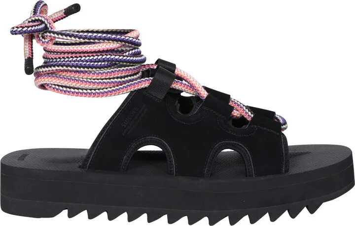 Ray-ab Black Sandal Lanvin X Suicoke