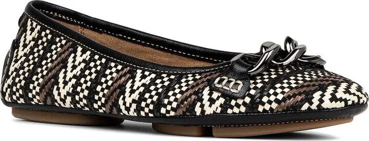 Raya Leather Ballerina Flat