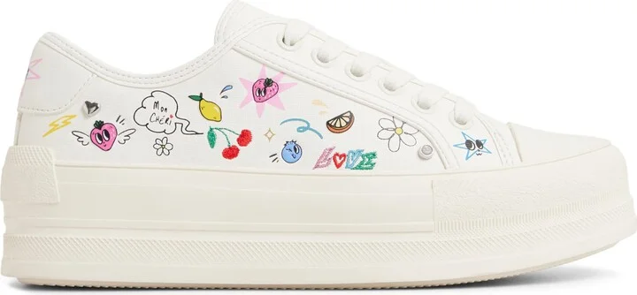 Rayes Embroidered Platform Sneaker - Image 3