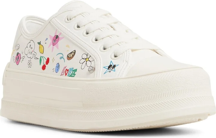 Rayes Embroidered Platform Sneaker