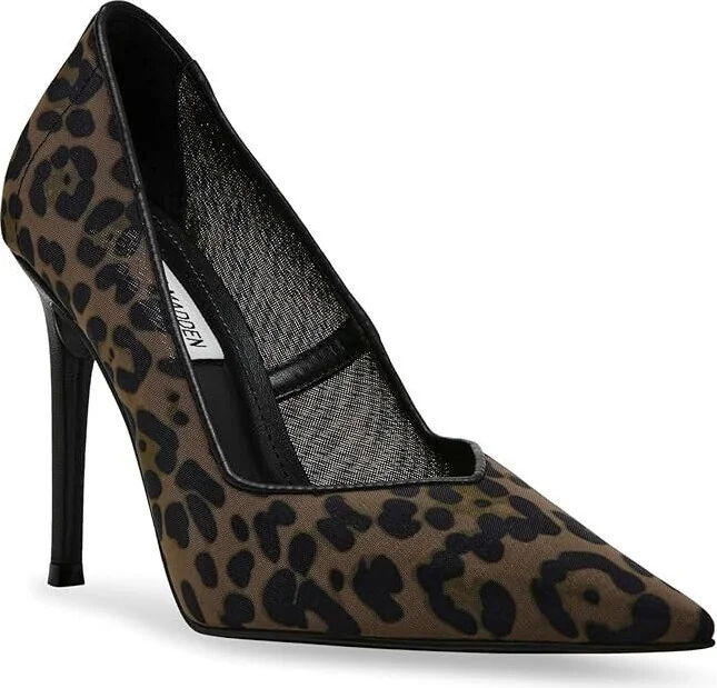 Raz Pumps Womens 7 Brown Leopard Pointed Toe Stiletto Heel ZPO3627