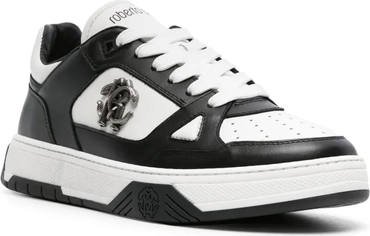 RC-plaque leather sneakers - Image 2