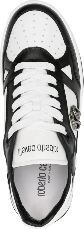 RC-plaque leather sneakers - Image 4
