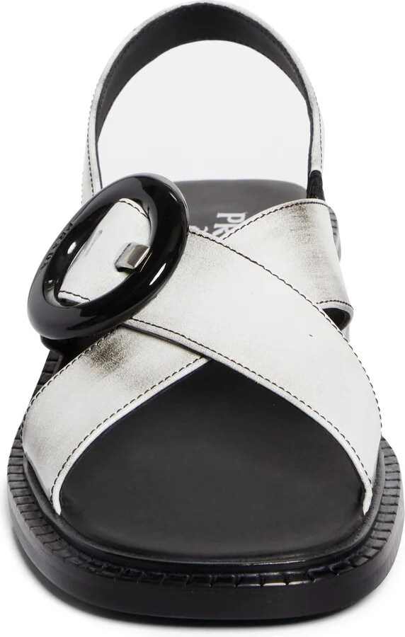 Re-Edition 1996 Crisscross Calfskin Leather Sandal - Image 4