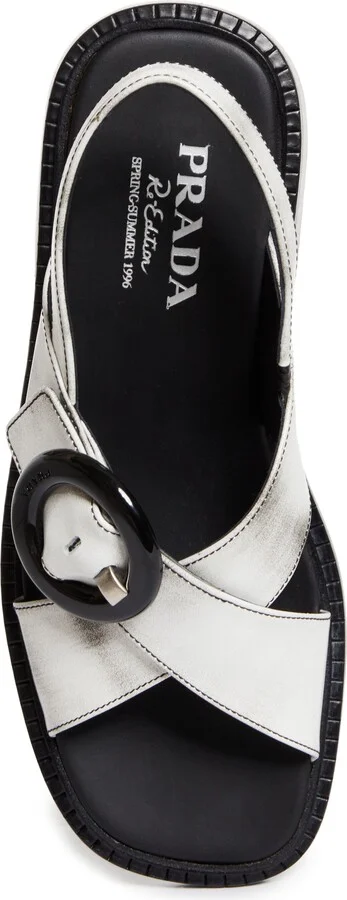 Re-Edition 1996 Crisscross Calfskin Leather Sandal - Image 5