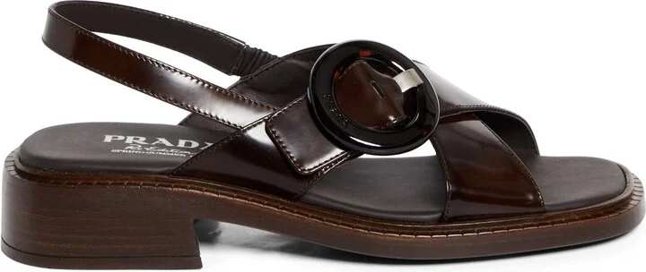 Re-Edition 1996 Crisscross Calfskin Leather Sandal - Image 9