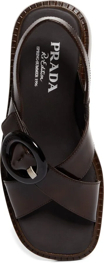 Re-Edition 1996 Crisscross Calfskin Leather Sandal - Image 11
