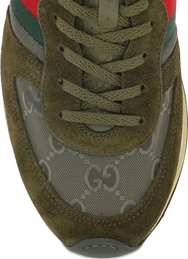 Re-Motion GG-monogram suede sneakers - Image 4