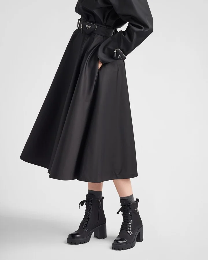 Re-Nylon and leather booties - Image 3