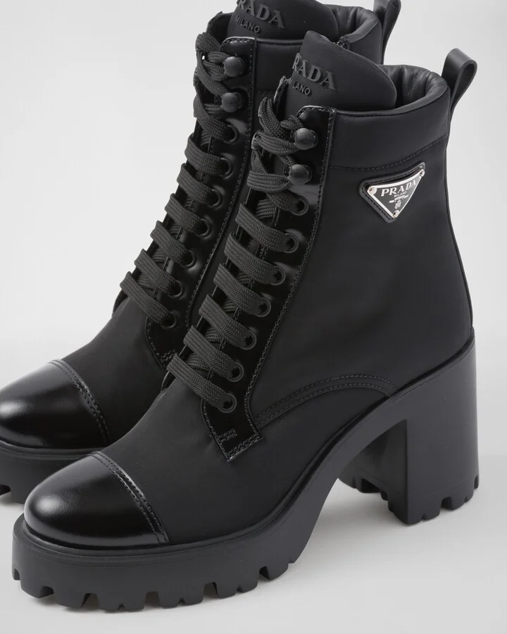 Re-Nylon and leather booties - Image 6