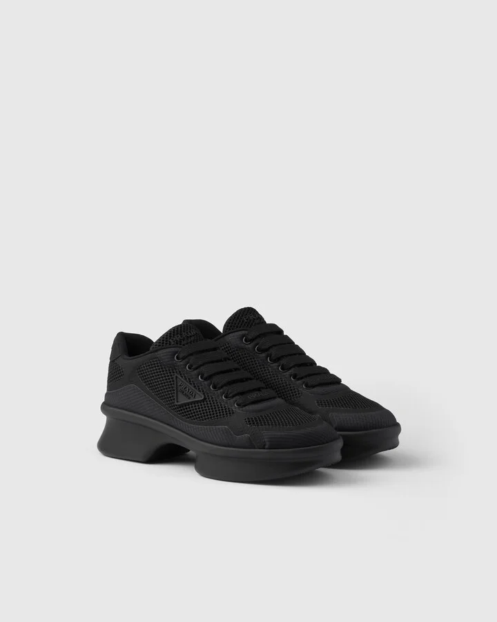 Re-Nylon and mesh fabric sneakers