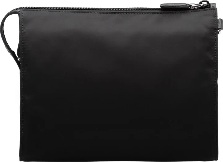 Re-Nylon and Saffiano leather necessaire - Image 4