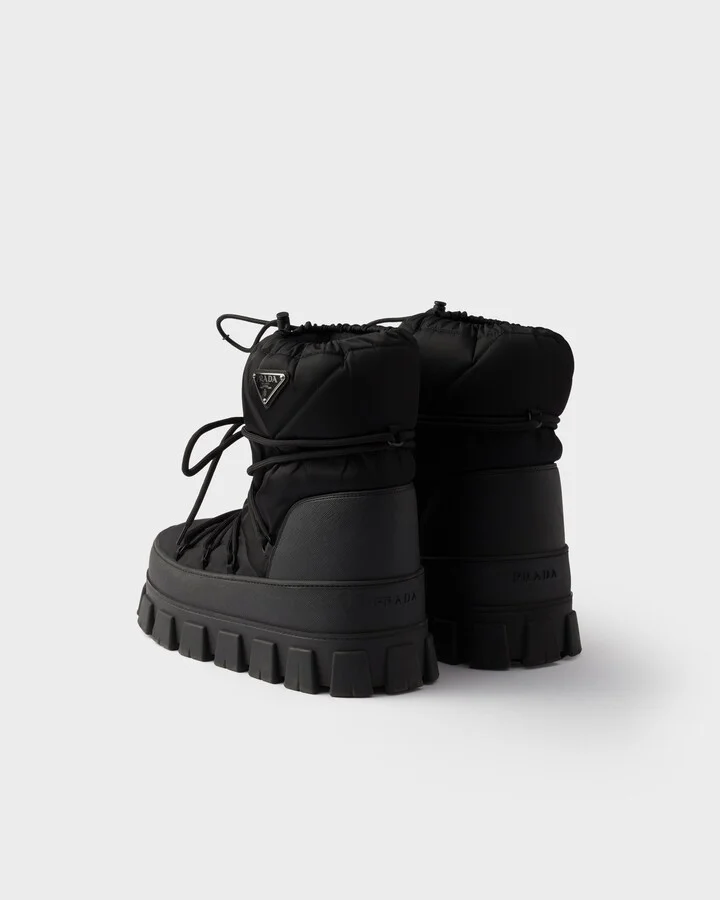 Re-Nylon gabardine après ski booties - Image 4